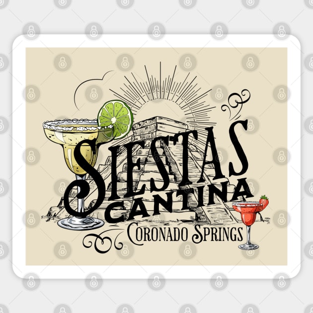 Siestas Cantina Coronado Springs Orlando Florida Resort Sticker by Joaddo